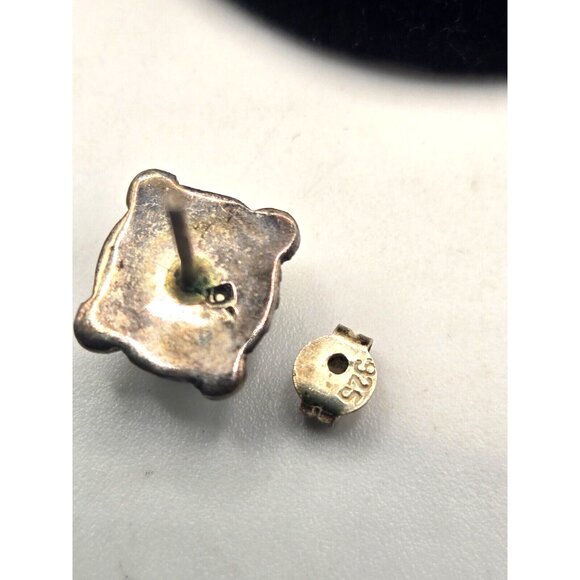 Vintage Sterling Silver and Amethyst Ring and Earring Jewelry Set - Picture 6 of 7